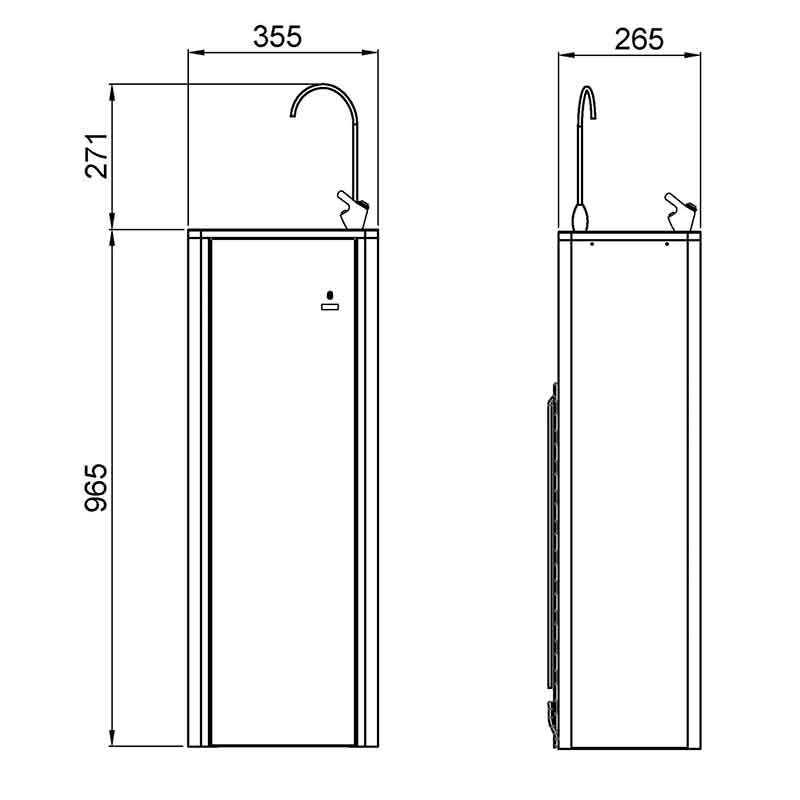DIMENSIONES-Fuente-de-agua-fría-con-grifo-surtidor-activado-por-sensor-láser-y-caño-llenavasos.-Acero-inoxidable-(mod.-10012.B)-NOFER-ECOBIOEBRO