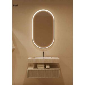 Espejo-de-baño-Elíptico-Bari-con-Marco-Iluminado.-Antivaho-y-Tecnología-3-Led-(Ledimex)-ecobioebro
