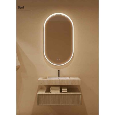 Espejo-de-baño-Elíptico-Bari-con-Marco-Iluminado.-Antivaho-y-Tecnología-3-Led-(Ledimex)-ecobioebro