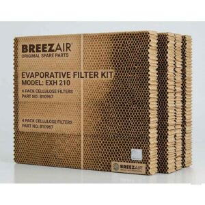 KIT 4 FILTROS (800 x 635 x 90 mm) ORIGINALES EVAPORATIVO BREEZAIR (EXH 210)