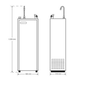 Dimensiones-Fuente-de-agua-Filtración-Inox-con-pedal-(Blue-River)-ECOBIOEBRO