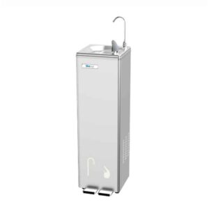 Fuente-de-agua-Filtración-Inox-con-pedal-(Blue-River)-ECOBIOEBRO