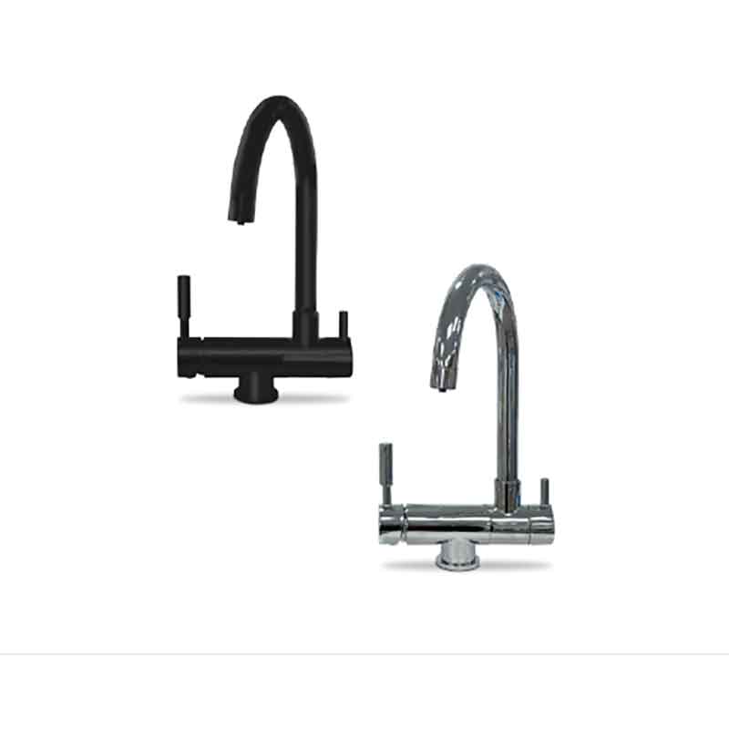 GRIFO-DE-COCINA-ABATIBLE-DE-3-VÍAS-EN-CROMO-NEGRO-(HIDROWATER)-ecobioebro