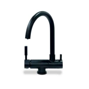 GRIFO-DE-COCINA-ABATIBLE-DE-3-VÍAS-EN-NEGRO-(HIDROWATER)-ecobioebro