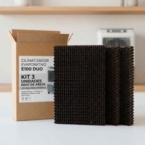 KIT 3 FILTROS PARA CLIMATIZADOR EVAPORATIVO E100 DUO ECOBIOEBRO