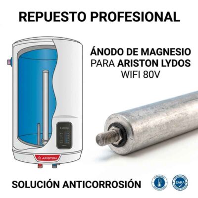 ÁNODO MAGNESIO PARA TERMO ARISTON LYDOS WIFI 80V