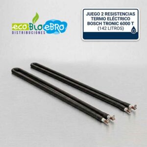 JUEGO 2 RESISTENCIAS TERMO ELECTRICO BOSCH TRONIC 6000 T (142 LITROS) ecobioebro
