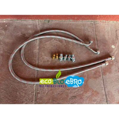 KIT 2 LATIGUILLOS GASOIL H3:8 x H1:4 90º 1000mm ecobioebro