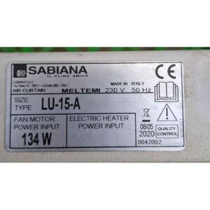 etiqueta RECUPERADOR SABIANA (LU-15A) ecobioebro
