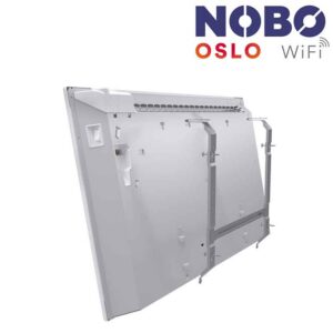 vista trasera Radiador eléctrico noruego NOBO OSLO WiFi | 500W | hasta 10 m² ecobioebro