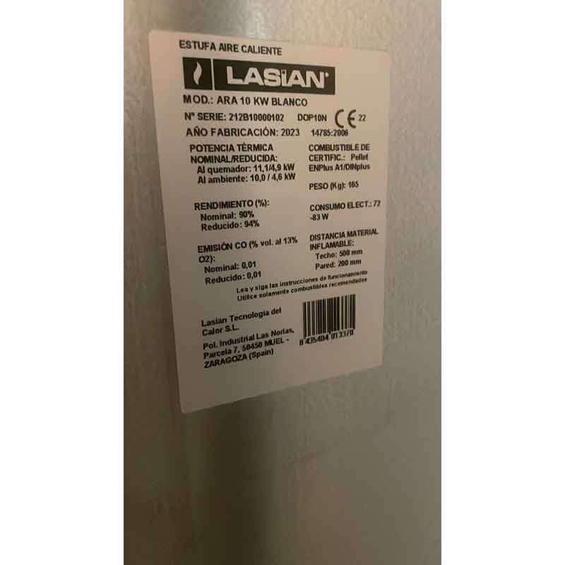 RESISTENCIA ENCENDIDO PARA ESTUFAS DE PELLETS AIRE ARA 10 KW (400 W) (LASIAN) 19 cm ECOBIOEBRO