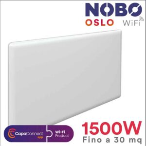 Radiador eléctrico noruego NOBO OSLO WiFi | 1500W | hasta 30 m² ecobioebro